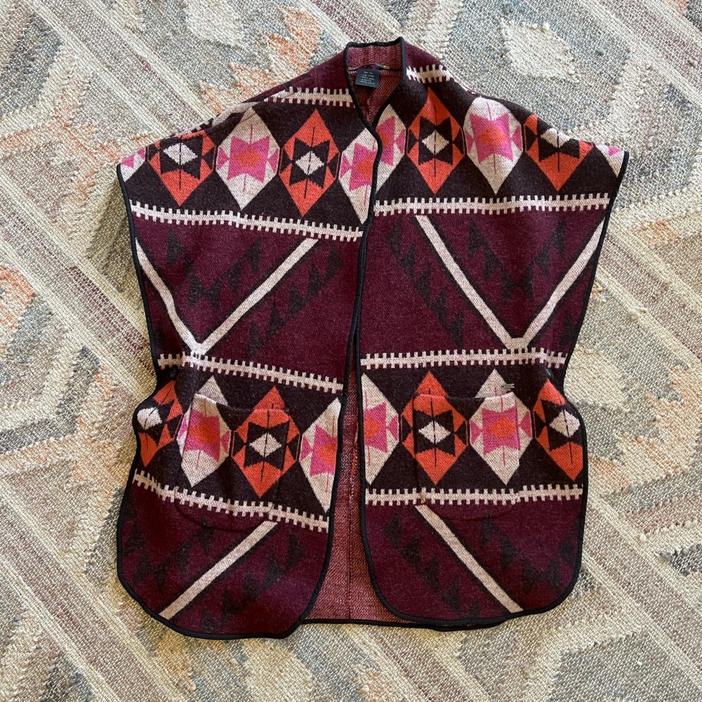 Scotch & Soda Wool Poncho Vest